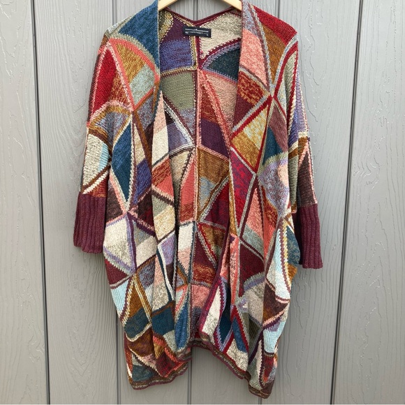 Peruvian Connection Sweaters - Peruvian connection poncho cardigan